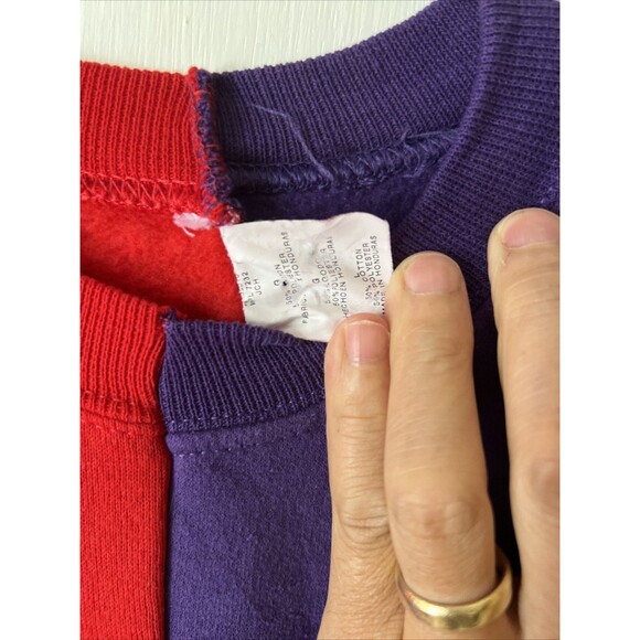 WU Huskies WSU Washington State Cougars red/purple Sweatshirt Med - Picture 4 of 13